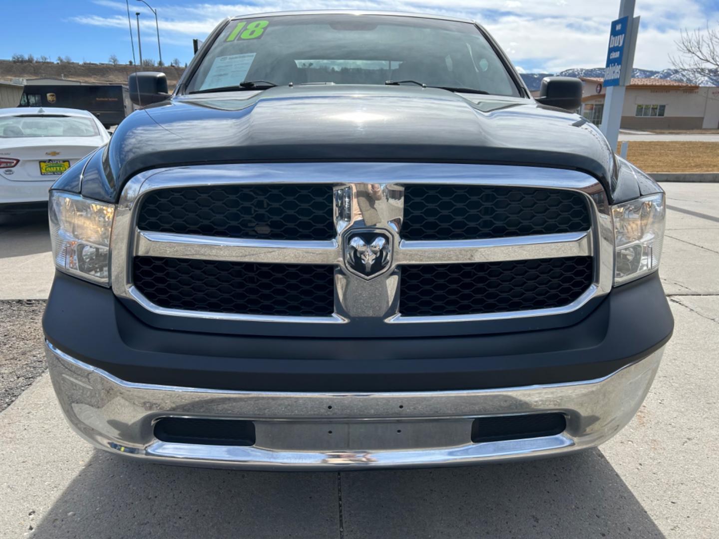 2018 Black /Black RAM 1500 Tradesman (1C6RR7ST1JS) with an 5.7L V8 OHV 16V engine, 8A transmission, located at 3030 CY Ave, Casper, WY, 82604, (307) 265-3830, 42.827816, -106.357483 - Photo#8